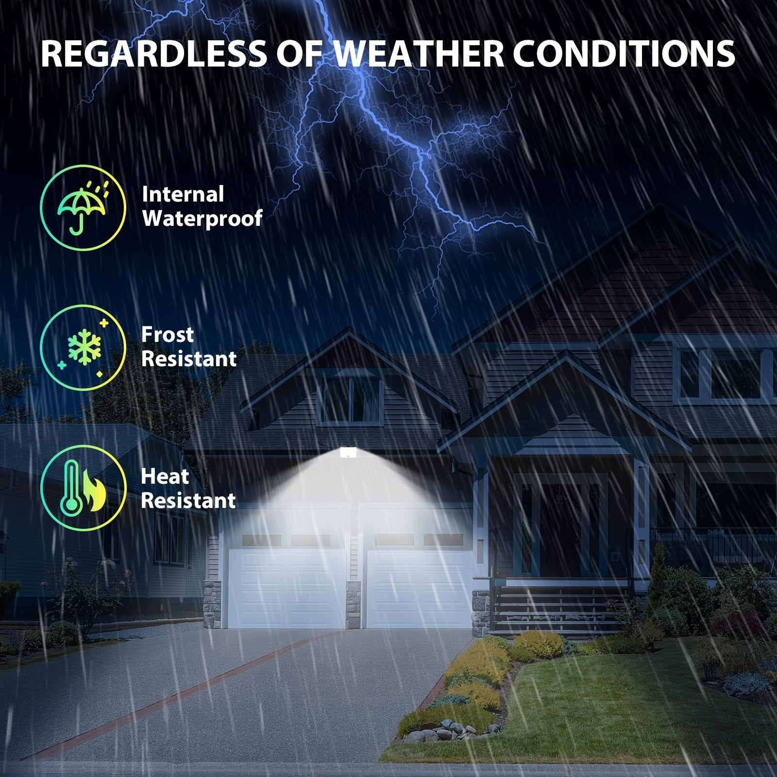 Farol solar con sensor de movimiento y control remoto 172 LED lámpara de pared exterior