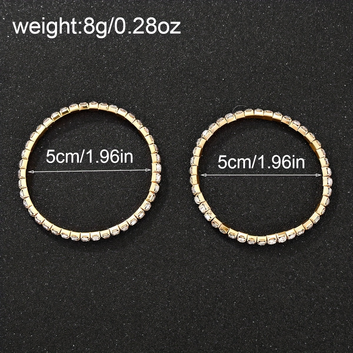 Women's Watch and Jewelry Set with Silver Watch and Gold Necklace and Earrings