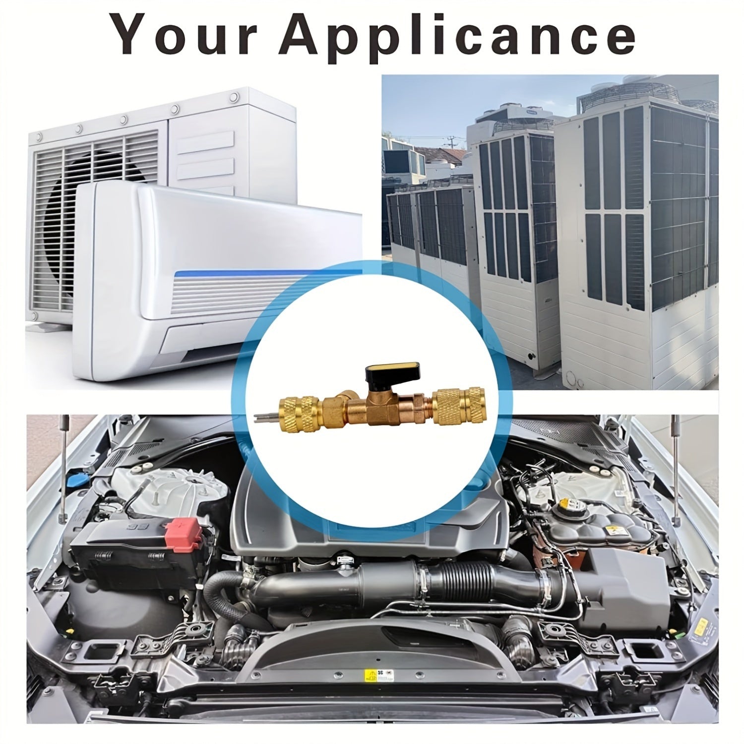 Bronza valf yadrosi chiqarish uchun asboblar to'plami, 10 ta zaxira yadrosi bilan, ikki boshli, sirpanishga qarshi tutqich