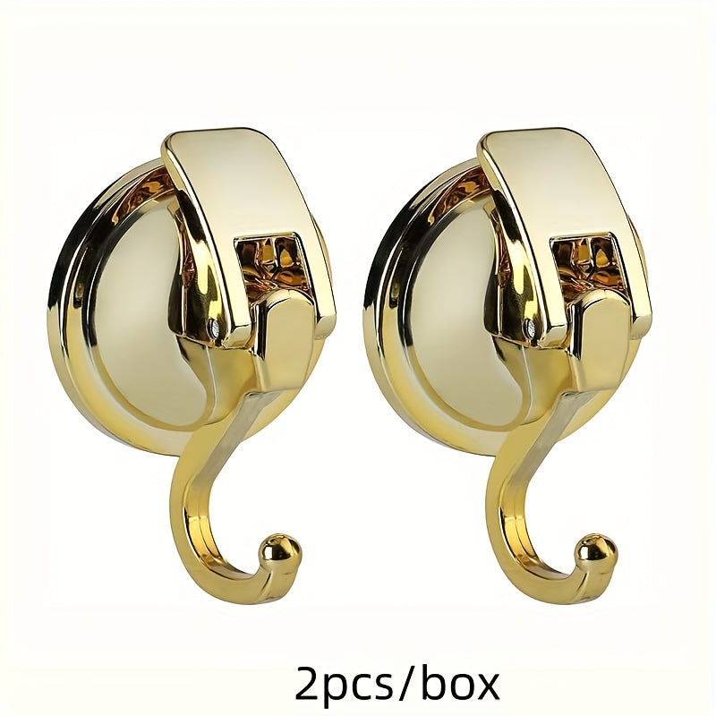 Plastic Wall Hooks Set of 2 or 4 Reusable No-Drill Adhesive Bathroom Kitchen Garage