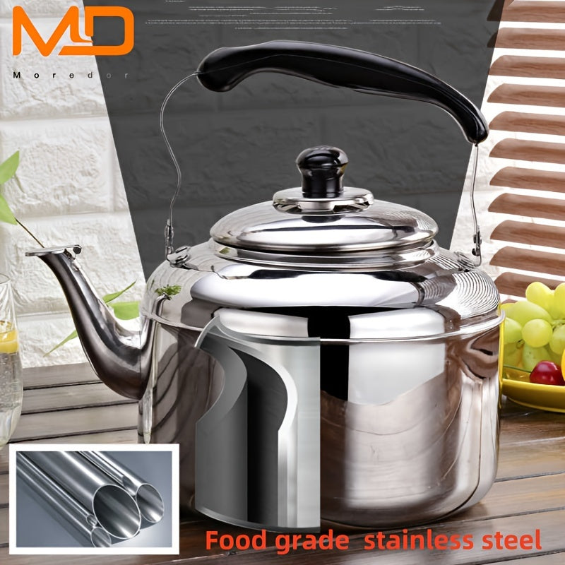 Stainless Steel 5L Whistling Tea Kettle For Stovetop Large Capacity Durable
