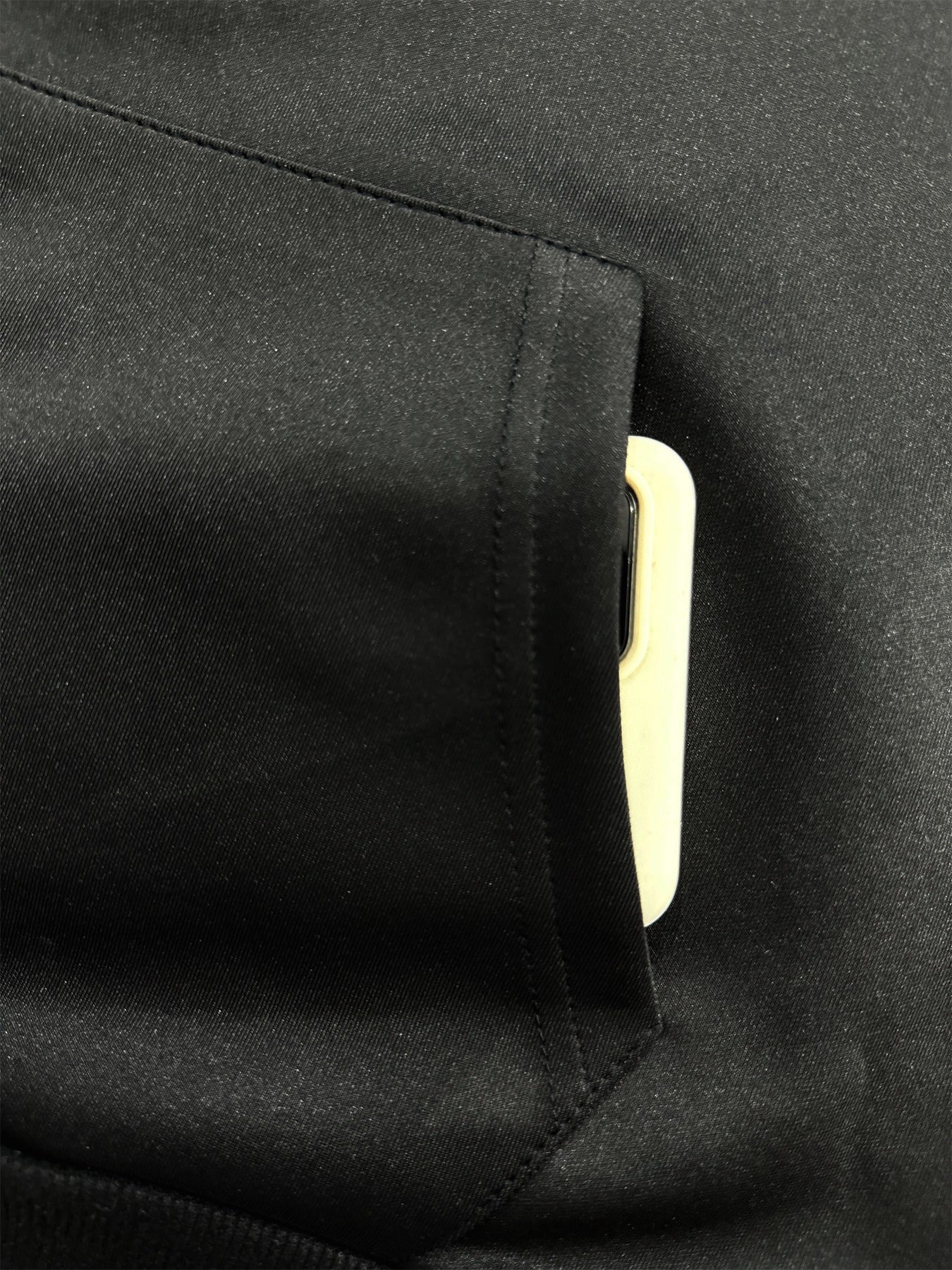 Women's Plus Size Black Zip-Up Jacket With Back Lettering