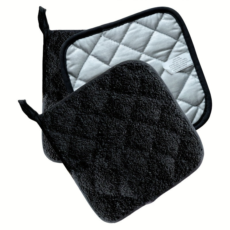 Kitchen Accessories Set 3 Pieces Anti-Scald Towel Cloth Insulation Pads Microwave Gloves Pot Mat