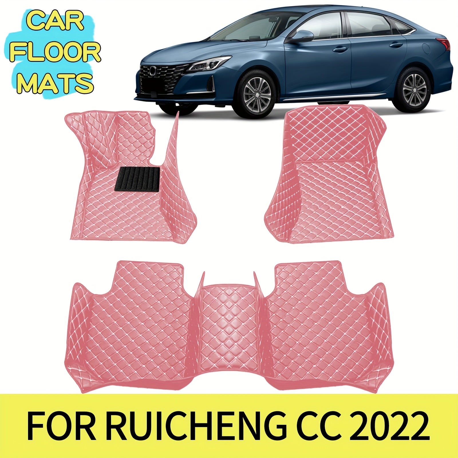 Chap haydovchi faux charm avtomobil pol matosi suv o'tkazmaydigan, butun atrofga mos, sirpanishga qarshi