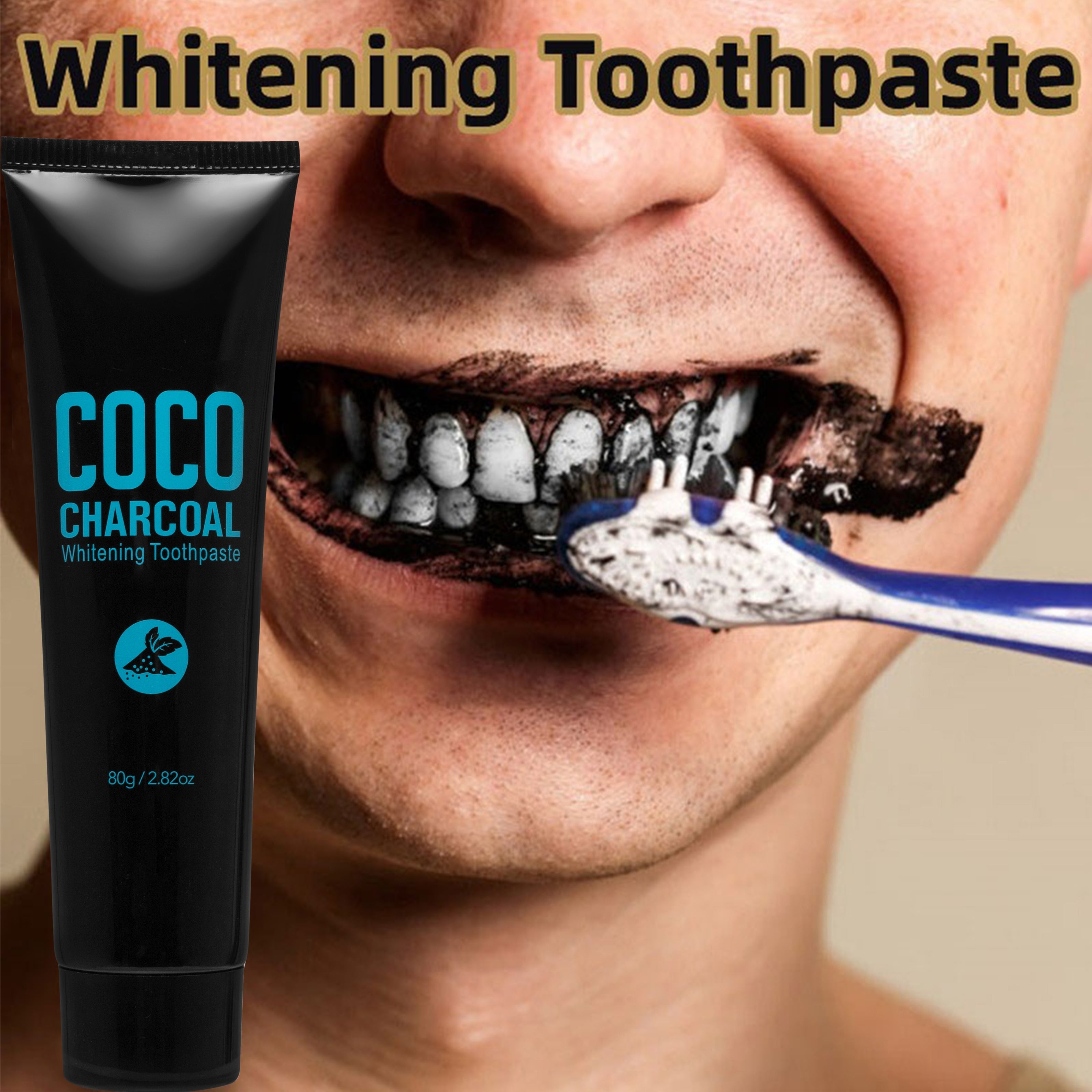 Natural Activated Charcoal Toothpaste for Teeth Whitening and Fresh Breath