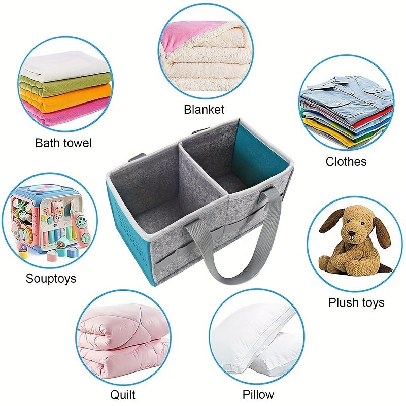 Pre-School Toy Storage Organizer for Statuettes and Music Player with Accessory Bags