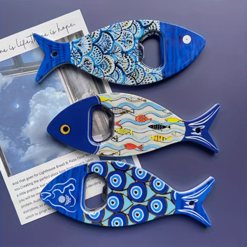 Festive Acrylic Fish Bottle Openers for Christmas Halloween Oktoberfest Kitchen Bar Accessories