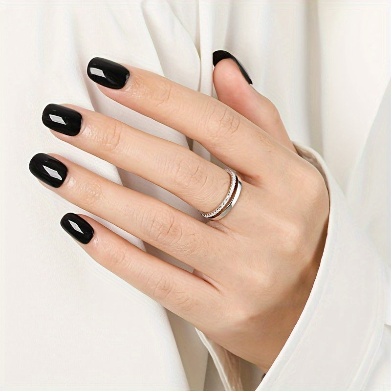 Женское серебряное кольцо с цирконием, европейский и американский стиль, 2.2 г серебряное украшение 925 пробы