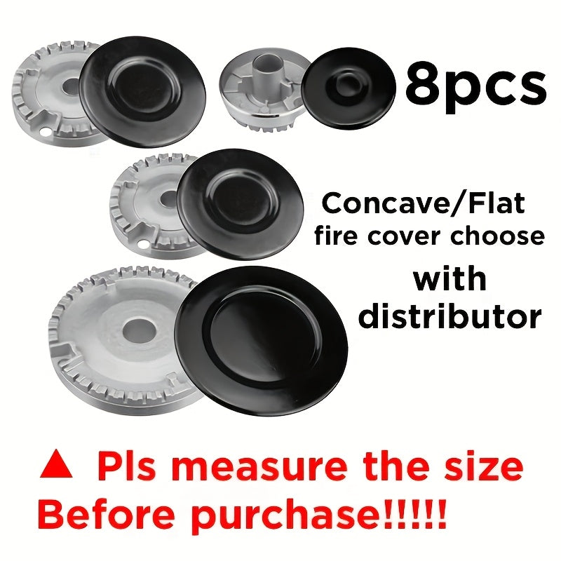 4-Piece Metal Gas Stove Burner Cover Set Fireproof Guards for Gas Cooktop