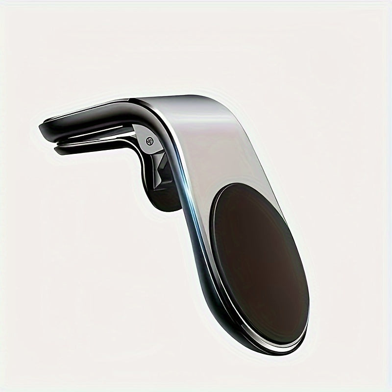 Magnetic Car Mount Aluminum Alloy L-Shape Vent Holder for Smartphone