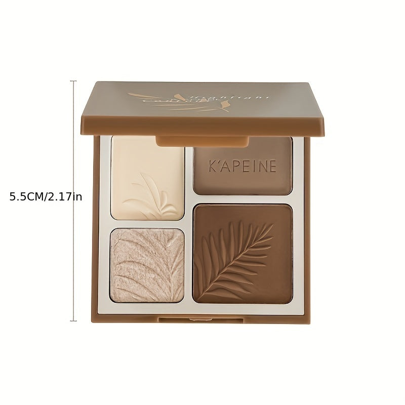 Women Contouring Palette Highlight Eyeshadow Kit Waterproof Brightening All-in-One