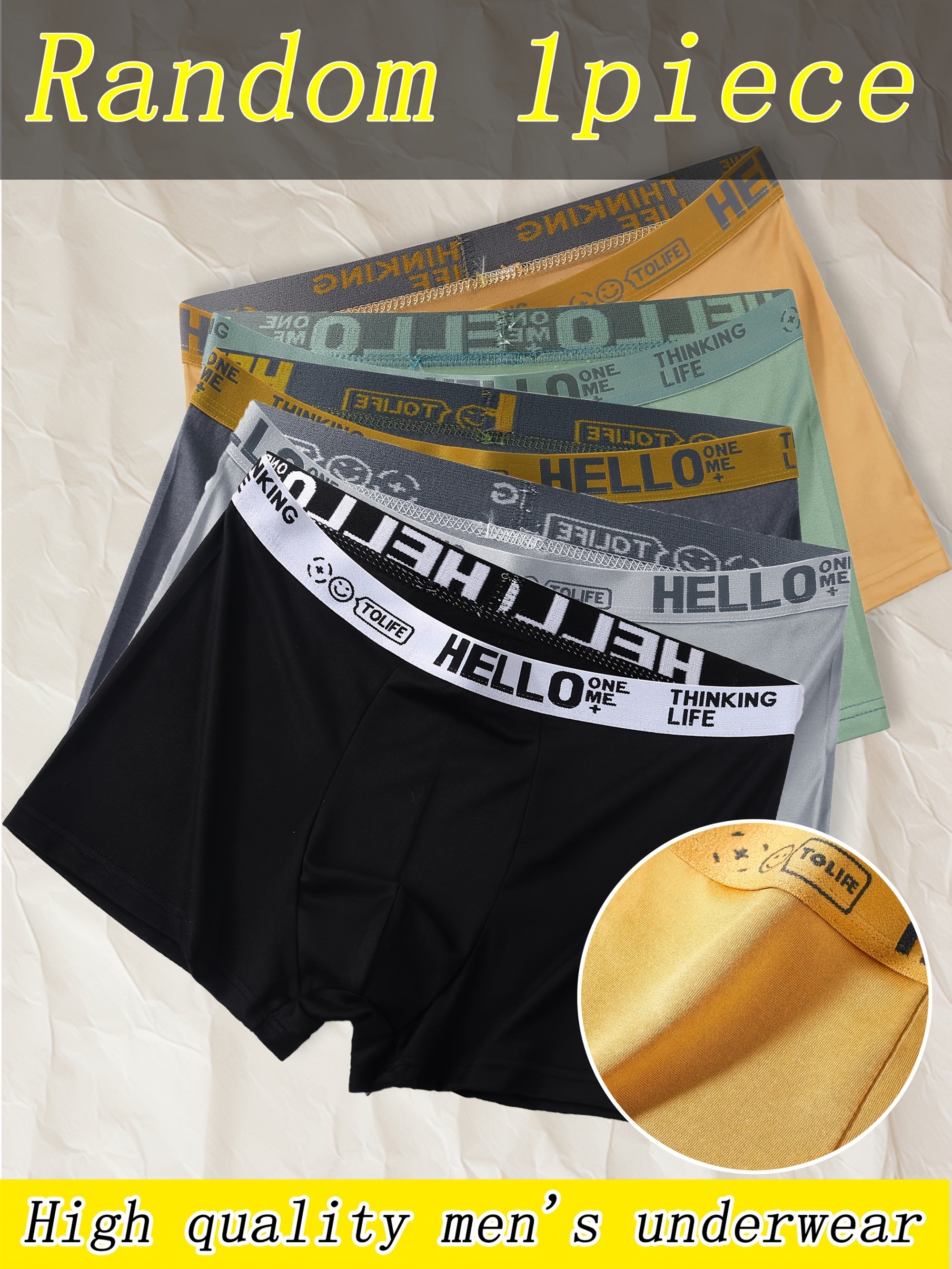 Men's Boxer Shorts with Geometric Patterns Stretch Polyester Breathable Soft Casual Sports