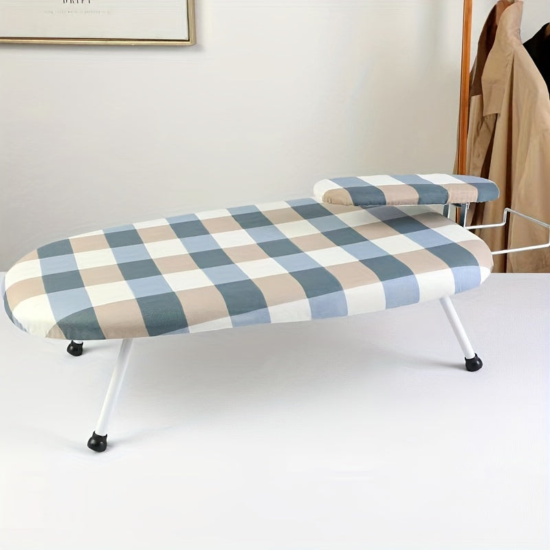 Foldable Ironing Board Space-Saving Stainless Steel and Plastic for Home Office