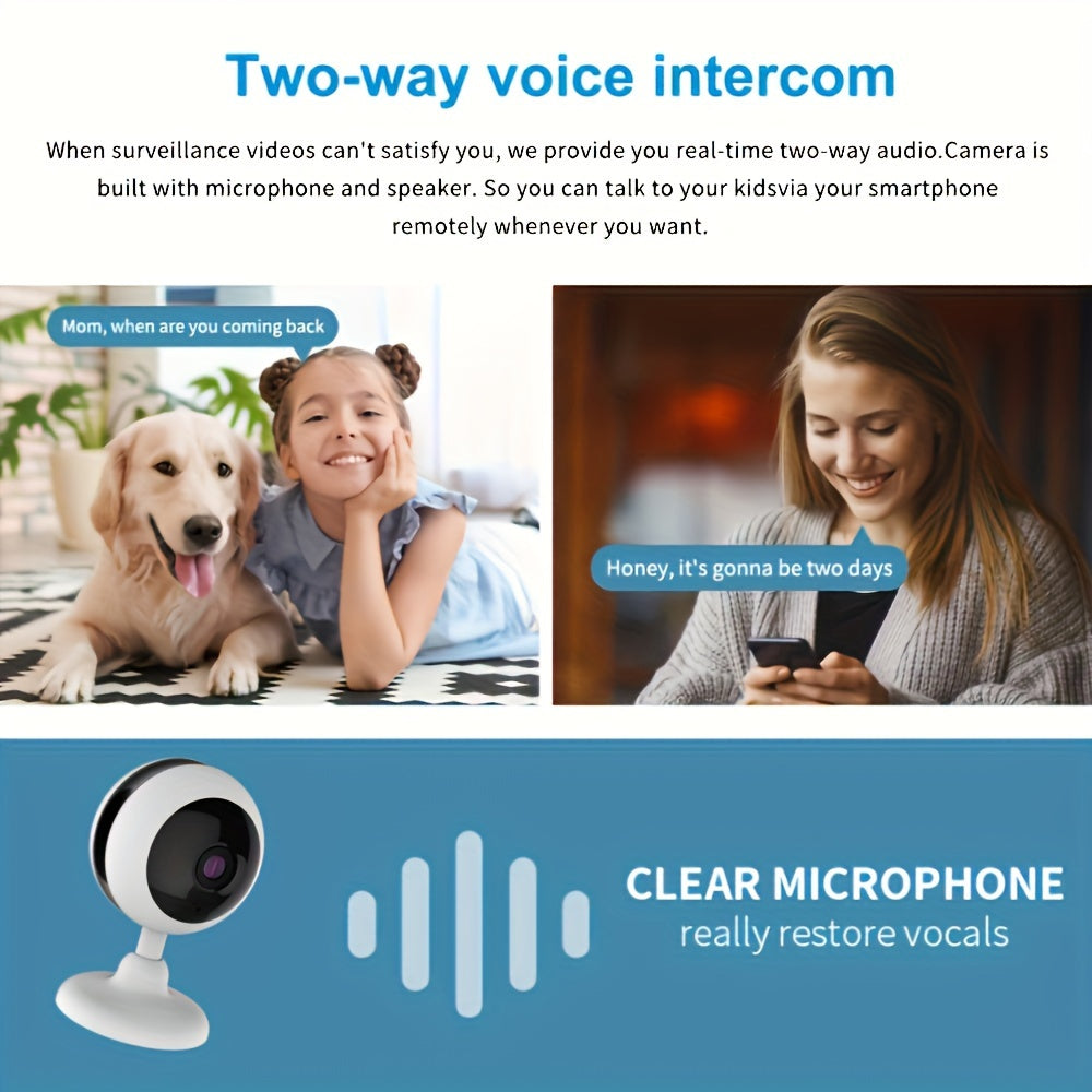 Baby Monitor Camera 1080P with Motion and Sound Detection for Baby Safety