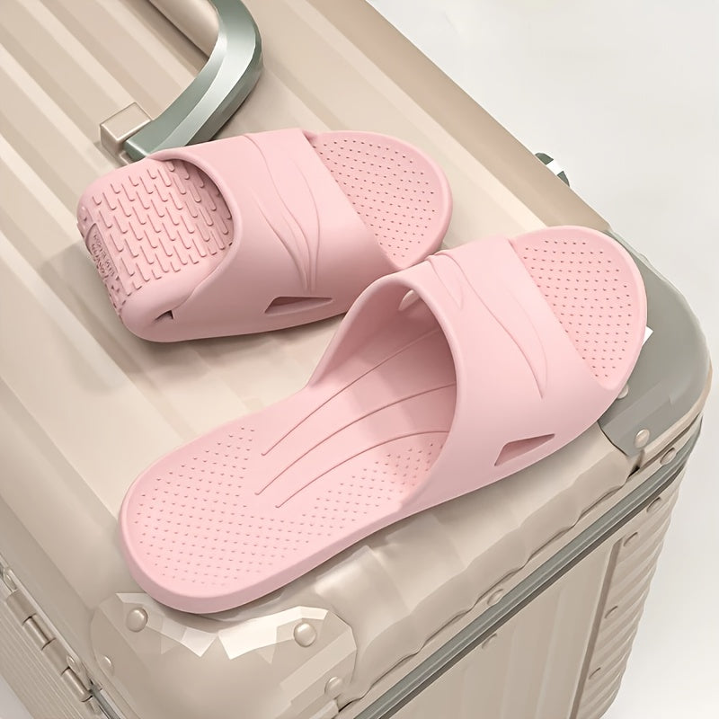 Women's Travel Foldable Slippers Non-Slip Quick-Dry Bathroom Shoes