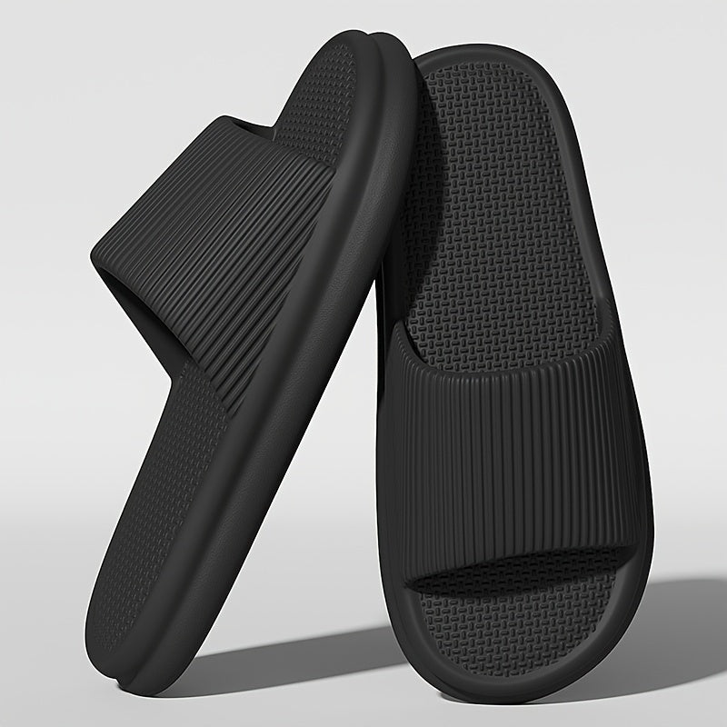 Unisex Open Toe Slippers Breathable Non-Slip EVA Sole Indoor Casual Shoes