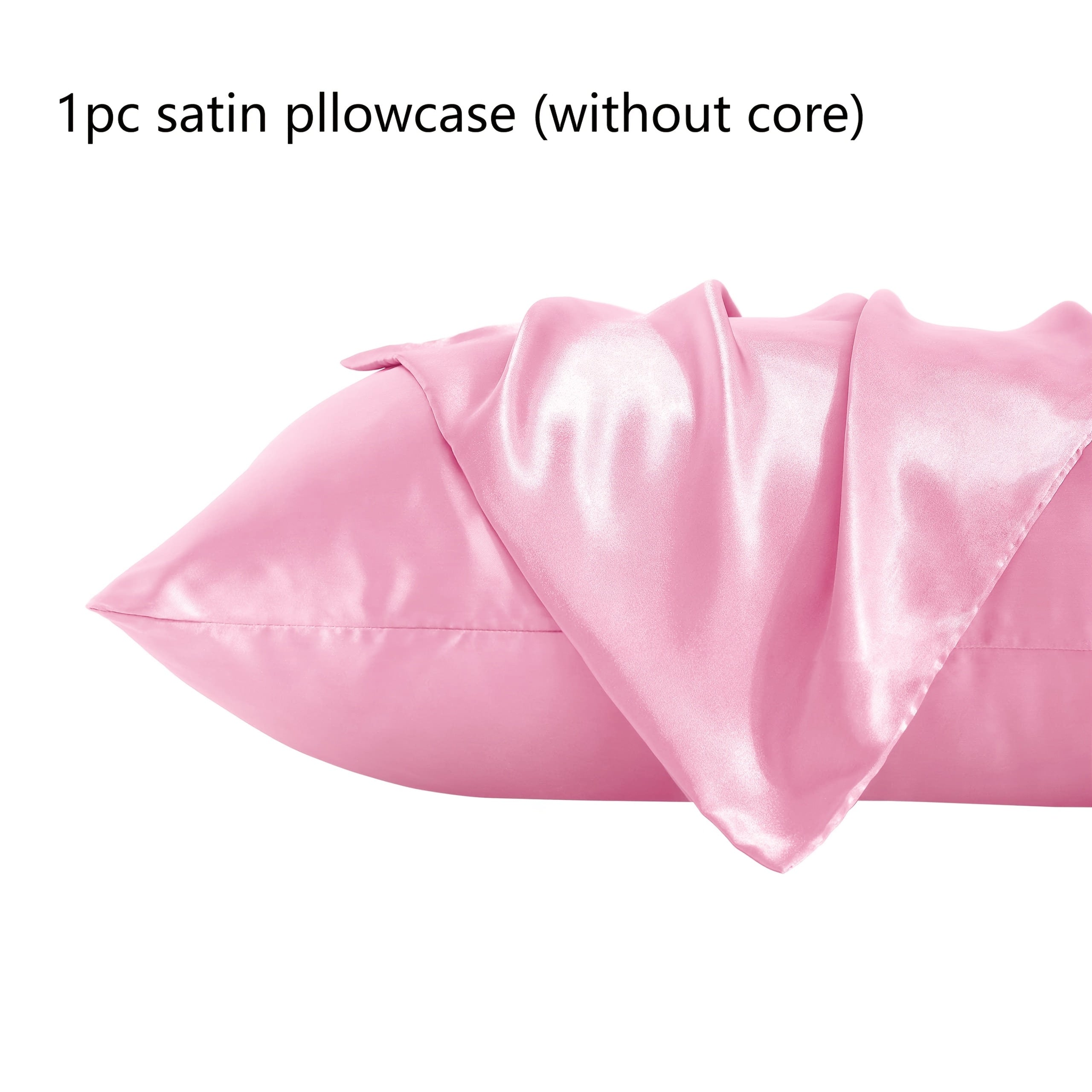 Satin Pillowcase Envelope Closure Hypoallergenic Breathable Durable Bedding Pillow Cover