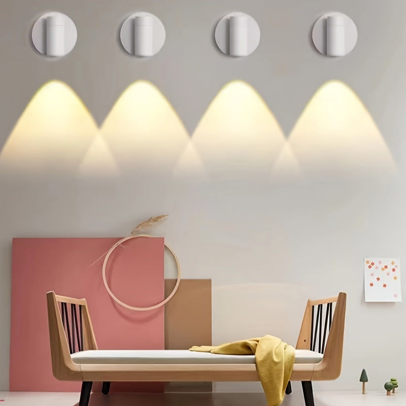 Modern LED Wall Sconce Touch Control Rechargeable Lithium Battery