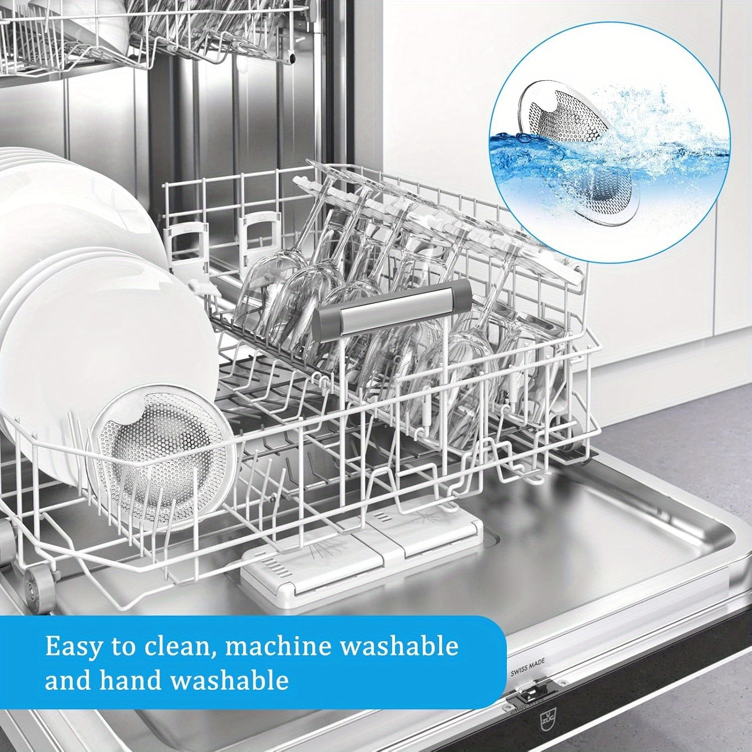 Set of 2 Stainless Steel Kitchen Strainer Sets for Food Processors Compatible with Thermomix TM5 TM6 TM31