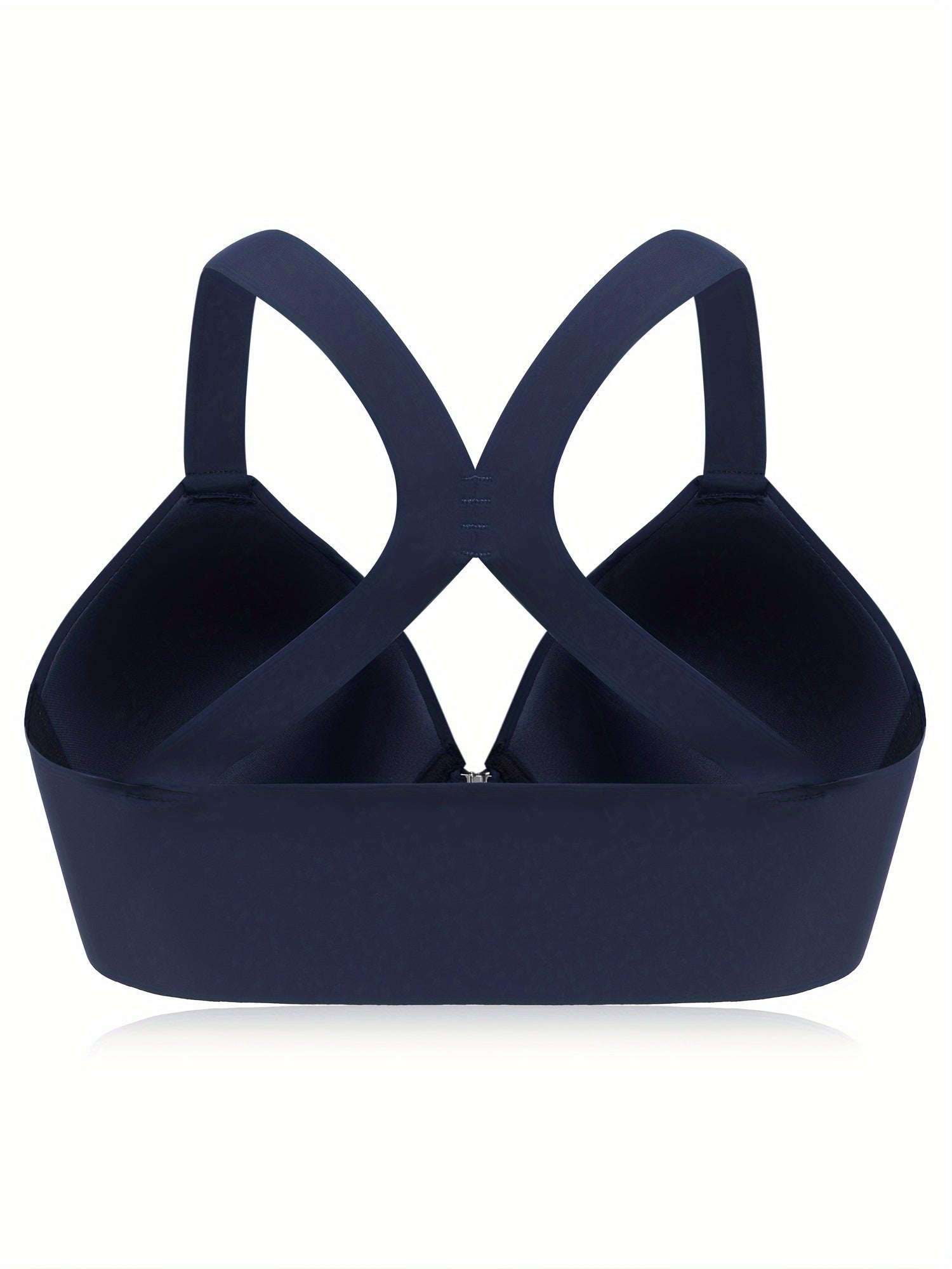 Plus Size Women's T-Shirt Bras Pack Soft Nylon Racerback Wide Strap Lingerie