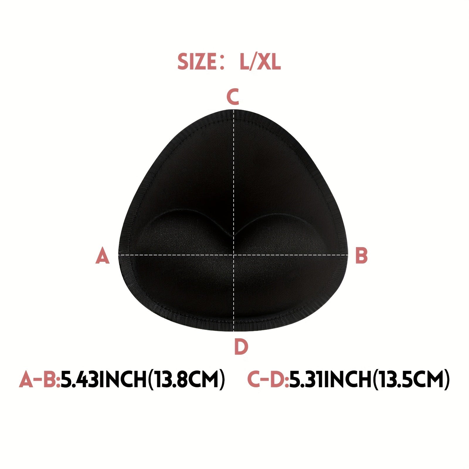 Two Pairs Reusable Bra Insert Pads for Enhancing Chest Discreetly