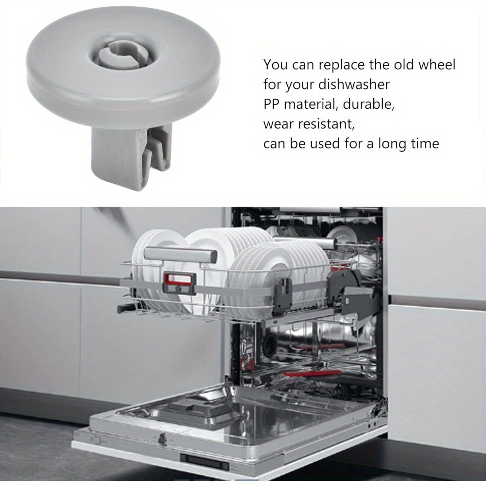 Reemplazos de rueda de lavavajillas de superficie lisa y brillante de 40mm, 8 piezas para modelos, fácil instalación