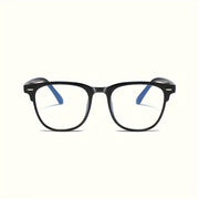 Unisex Oval Full Rim Clear Lens Glasses Anti-Blue Light for Office Gaming Reading