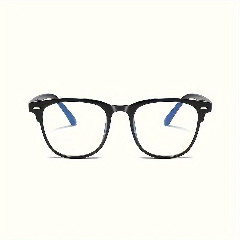 Unisex Oval Full Rim Clear Lens Glasses Anti-Blue Light for Office Gaming Reading