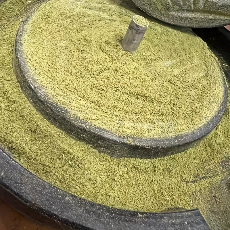 Natural Green Stone Tea Grinder Coffee Pepper Mill Handcrafted Mortar