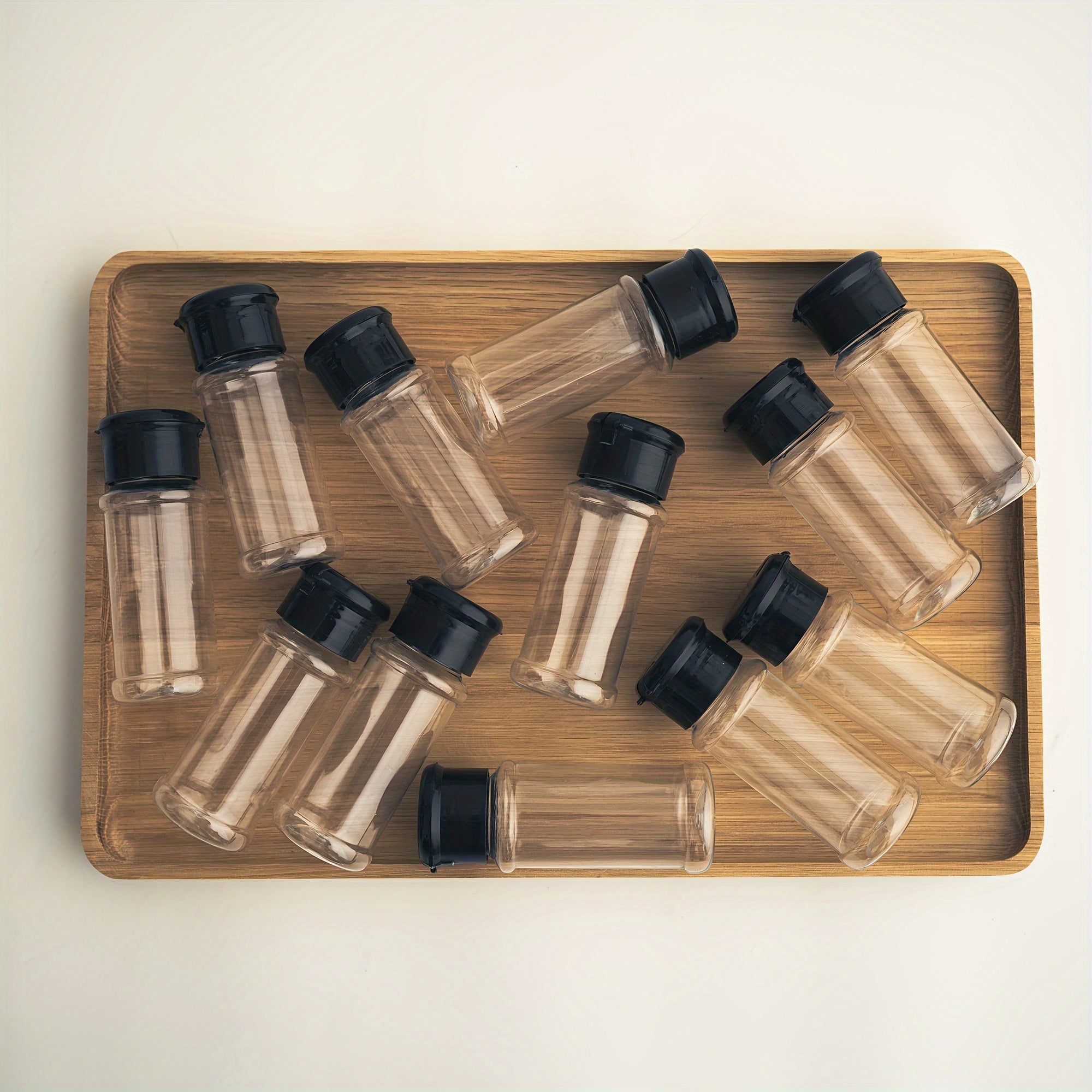 Set of 10/12 Rust-Resistant Spice Bottles with Shaker Lids for Cooking and Kitchen Organization