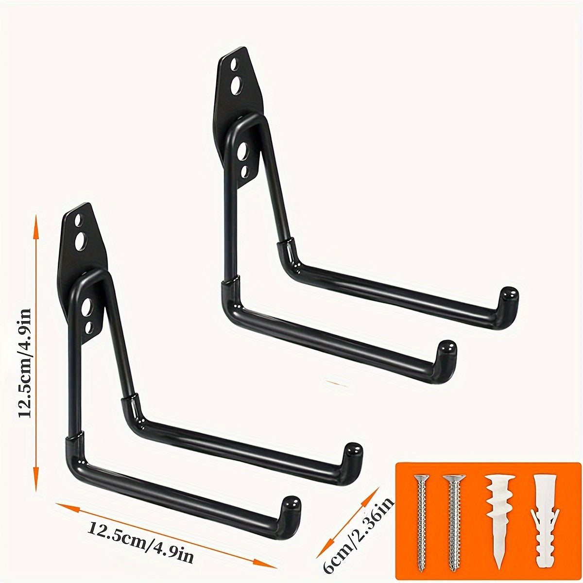 Ganchos de almacenamiento para garaje de uso pesado para herramientas, escaleras, bicicletas, organización interior y exterior