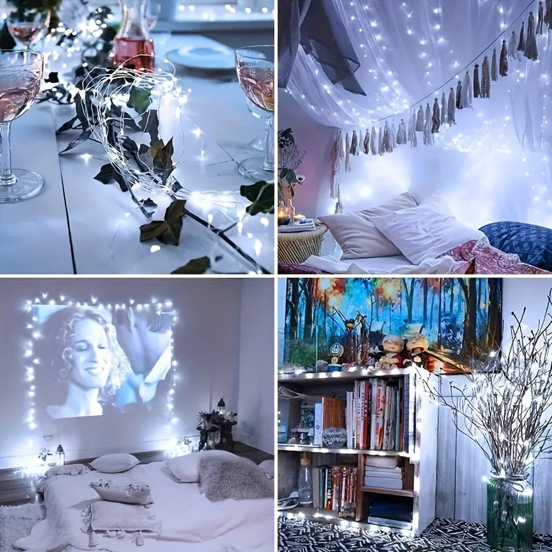 20m 200 LED USB-Powered Decorative String Lights with Remote Control for Indoor Outdoor Use