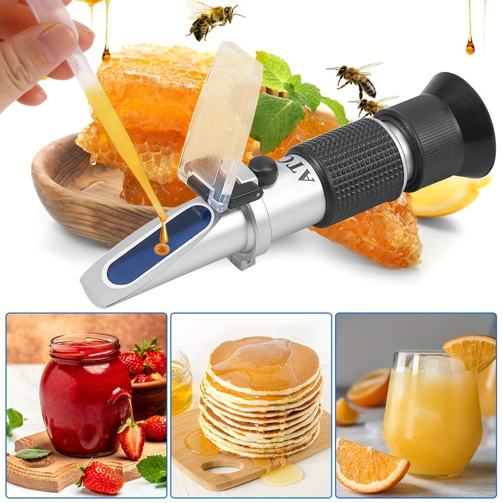 Handheld Honey Refractometer Sugar Content Meter Brix 58-90% for Beekeepers