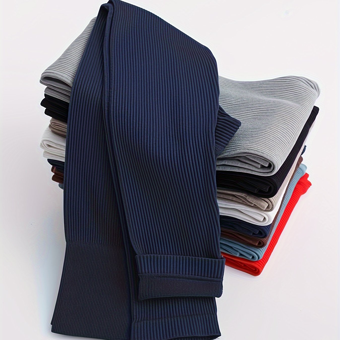 Women's Solid Color Wideband Waist Yoga Leggings Breathable Tummy Control High Stretch