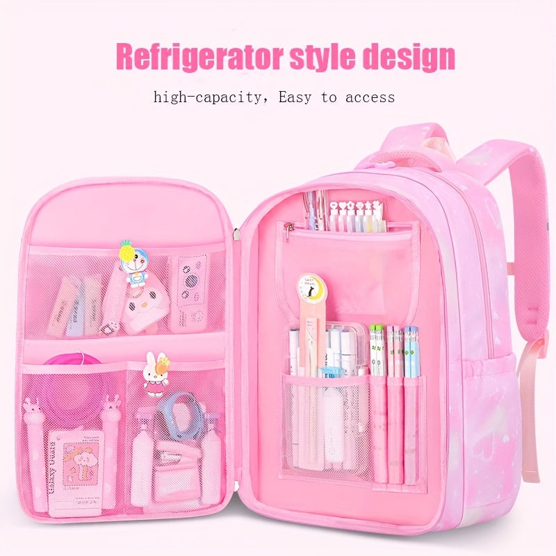 Children's Waterproof Gradient Backpack with Spine Protection for Primary School