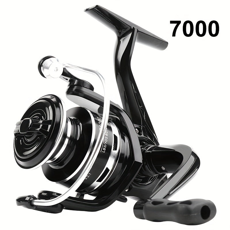 Spinning Fishing Reel 1000-7000 Series Aluminum Alloy Saltwater Freshwater 5.2:1 Gear Ratio
