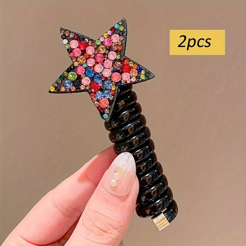 Qizlar uchun 2 ta Cute Star telefon simi boshbandi