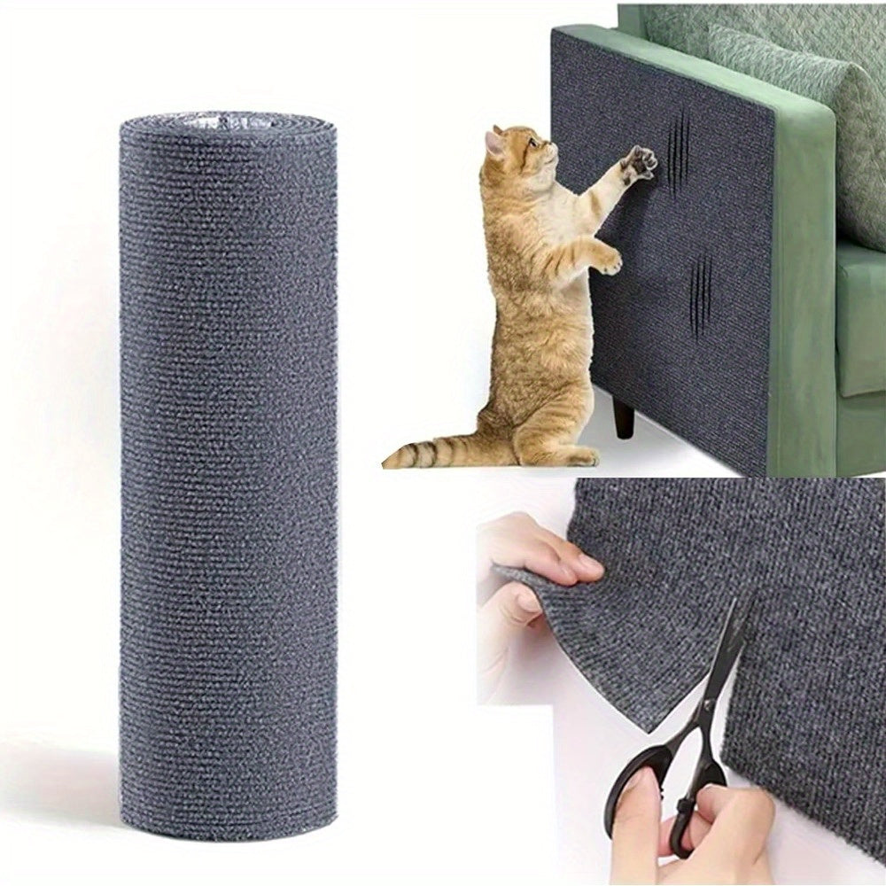 Self-Adhesive Cat Scratching Mat with Customizable Sisal Pad for Furniture Protection