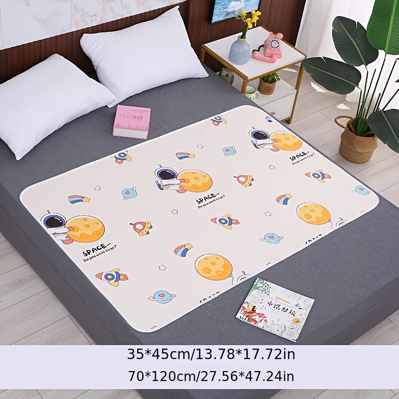 Waterproof Mattress Protector with Reversible Cartoon Design Thick Quilted Material in Mixed Colors
