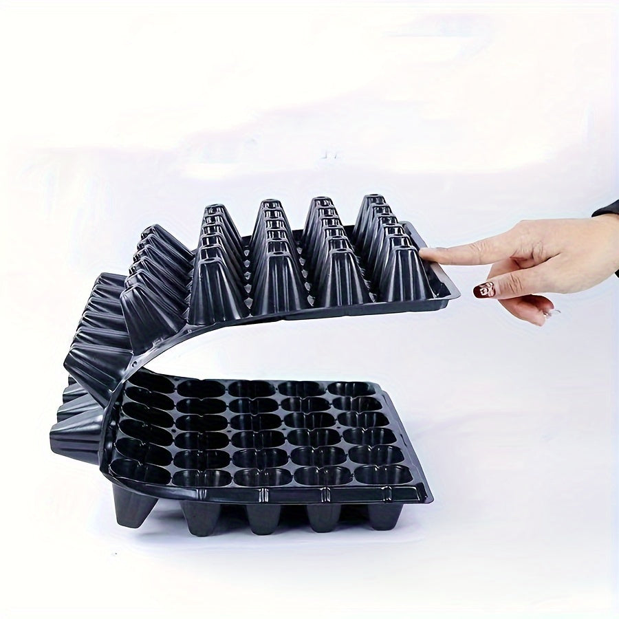 10-Pack Boho Style Seedling Trays with Drainage Holes for Garden and Balcony Planting