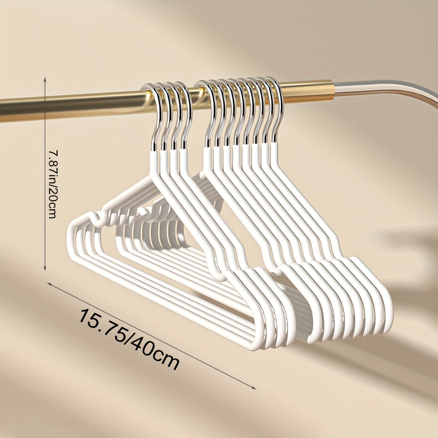 Juego de 30 perchas antideslizantes de acero de manganeso para almacenamiento y organización de ropa