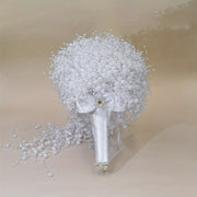 To'y va rasmiy tadbirlar uchun oq marvarid to'quv to'plami