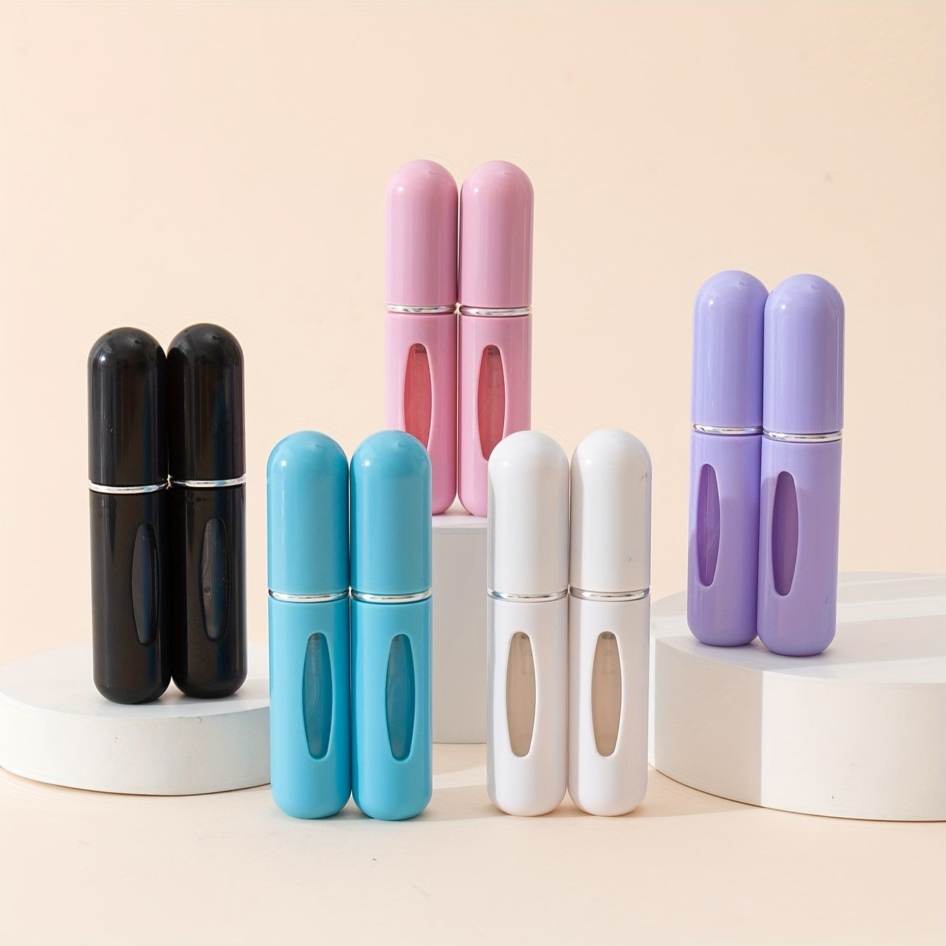 10 Pack 5ml Portable Perfume Atomizers Refillable Spray Bottles for Travel Oil Cologne