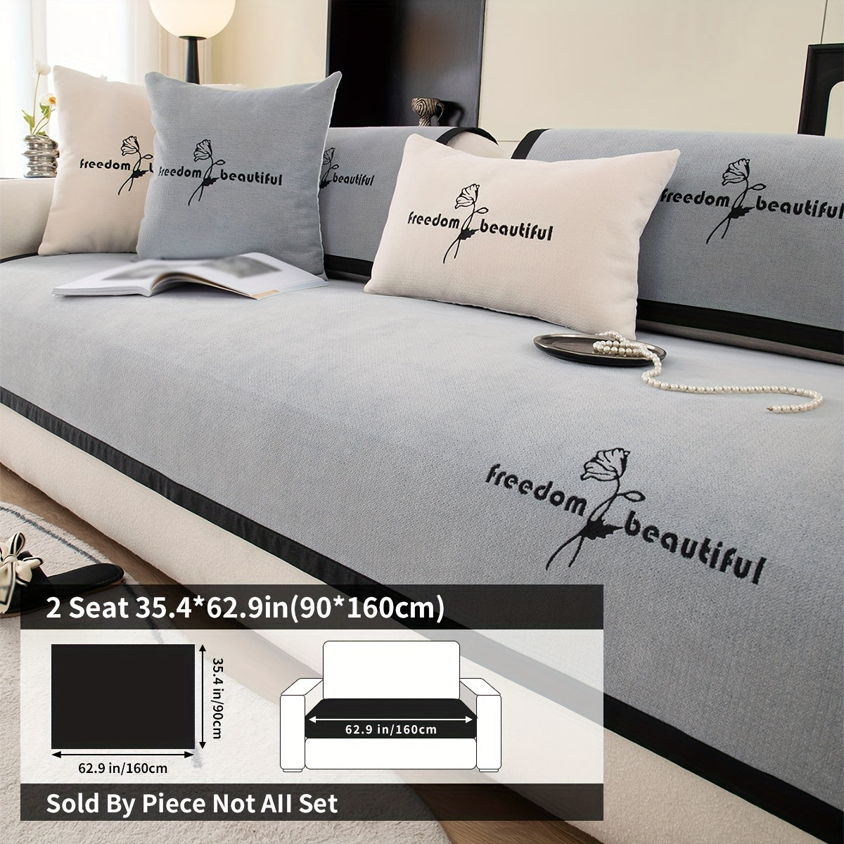 Современная накидка на диван из полиэстера для кресла, loveseat, 3-4 местного секционного