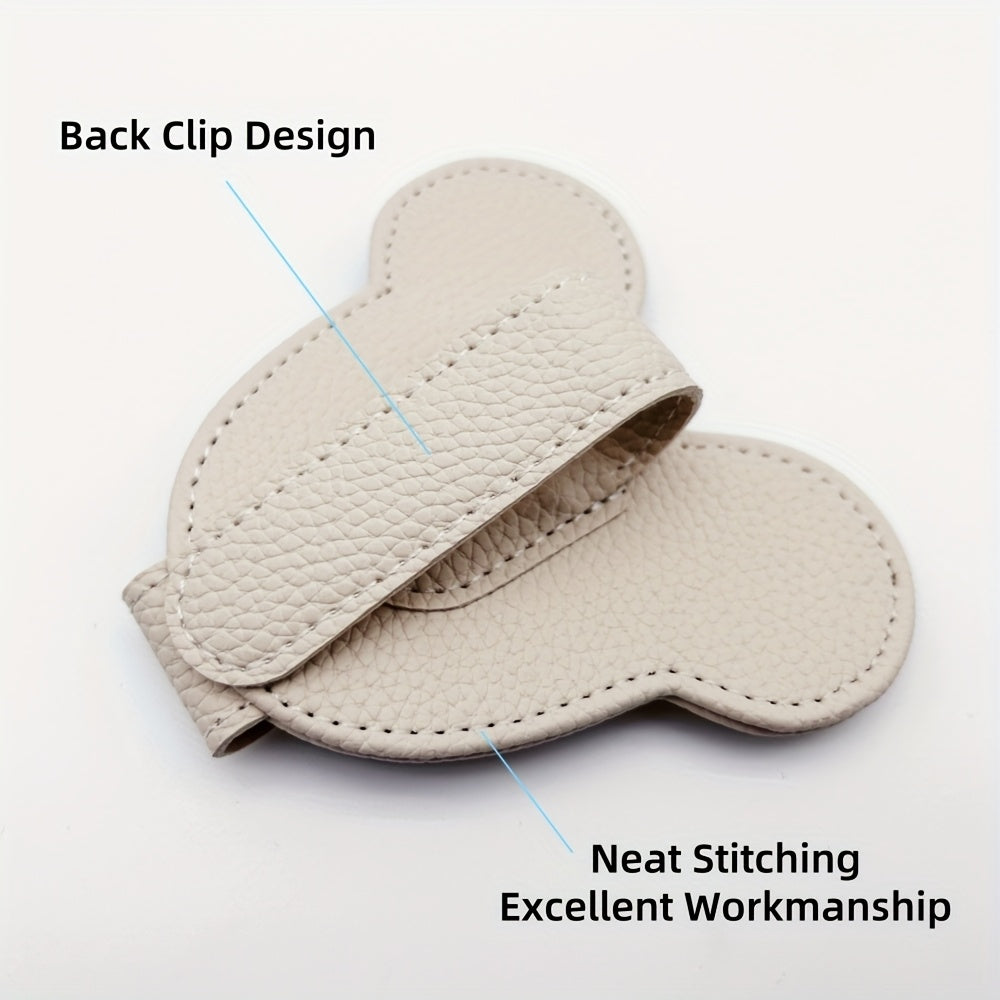 Qora, oq, pushti, qizil rangdagi magnit avtomobil visor ko'zoynak klipi, chiptalar va kartalar uchun