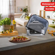 Havo qovurish qurilmasi uchun suv o'tkazmaydigan chang yopqichi, saqlash cho'ntaklari bilan, Ninja Foodi Grill AG301 AG302 AG400 uchun