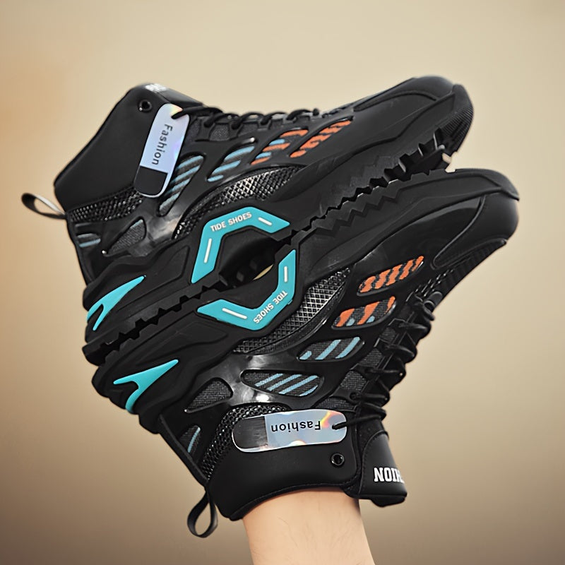 Men's Large Size Sneakers with Thick Sole for Casual and Skateboarding