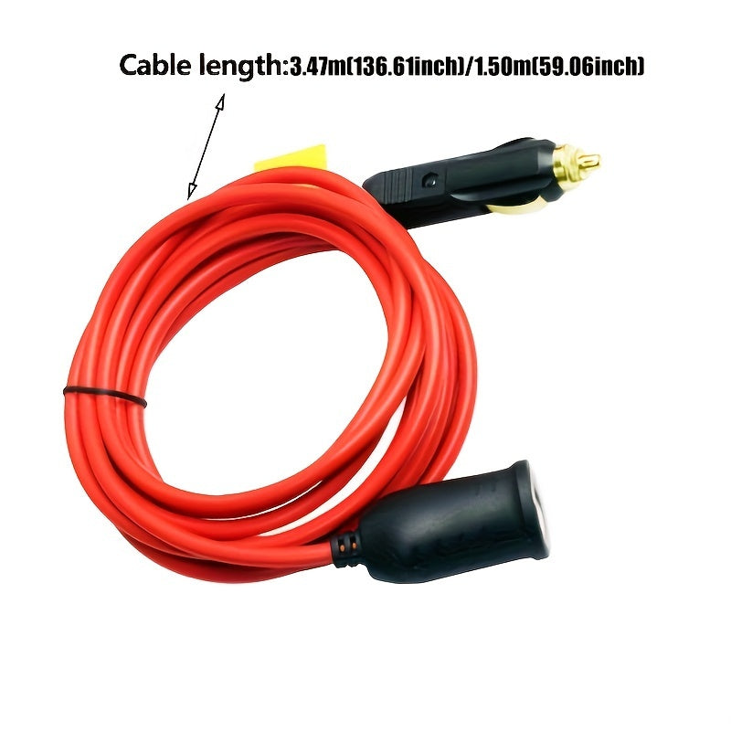 Удлинитель для автомобильной розетки, мужской к female, 120 Вт, 10 А, тяжелая нагрузка, компрессор для автодома