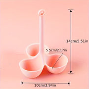 Силиконовая форма для яиц с антипригарным покрытием - термостойкий и противоожоговый кухонный инструмент для идеально приготовленных яиц