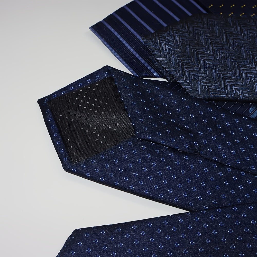 Set of 3 Classic Men’s Ties for Business and Formal Wear